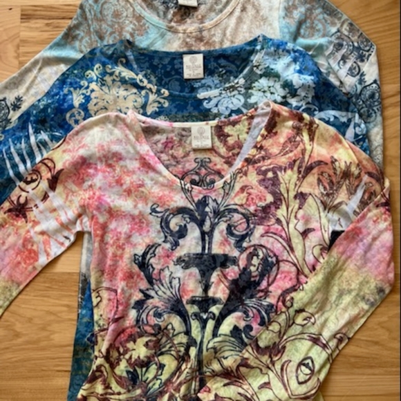 Marika Tops - MARIKA BALANCE COLLECTION  CREW NECK YOGA TEE LOT MED NWOT